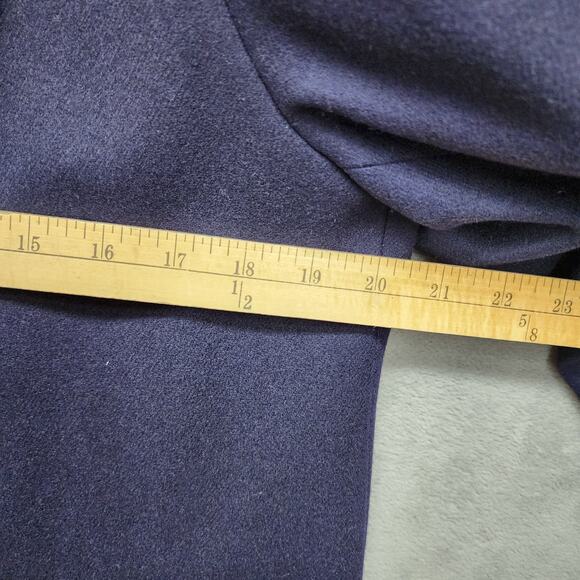 Sag Harbor Vintage Blazer 10 Blue 100% Wool Suit Jacket Workwear Career Classic - Picture 12 of 14